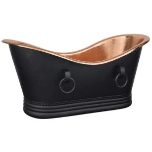 Matte Black Rived Tub